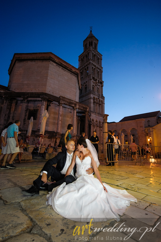 Plener Ślubny w Chorwacji - Split - Pałac Dioklecjana