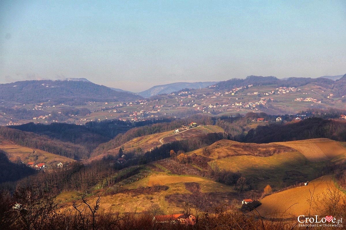 Panorama regionu Zagorje z Vuglec Breg