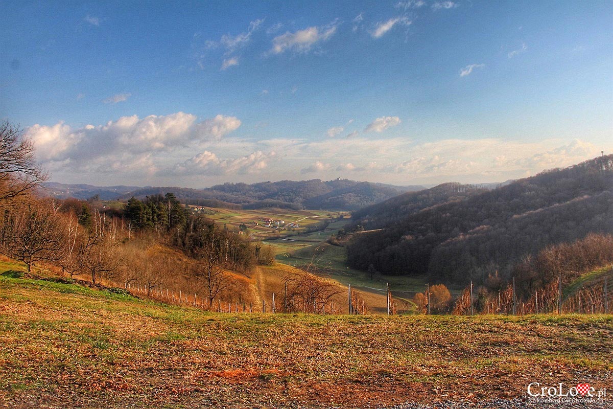 Panorama regionu Zagorje z Vuglec Breg