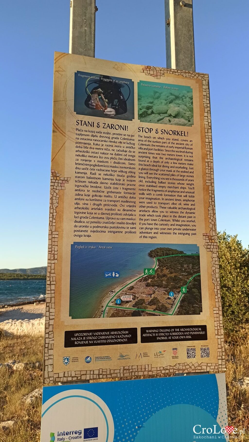 Pozostałości Colentum - Betina - wyspa Murter