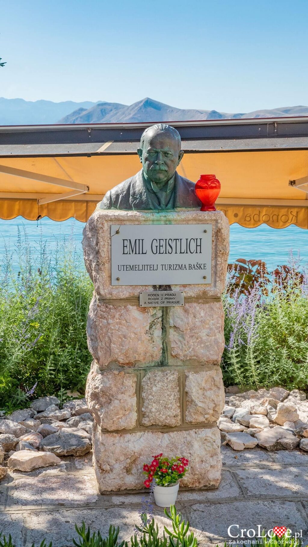 Emil Geistlich - ojciec baščanskiej turystyki. Baška na wyspie Krk w Chorwacji