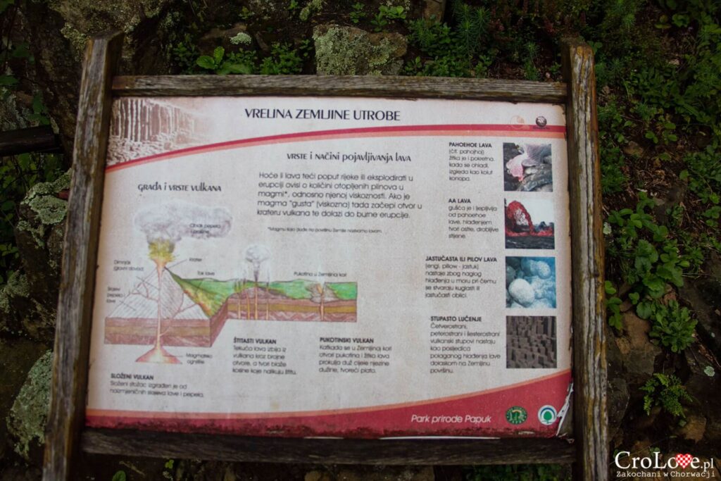 Geostanowisko Rupnica w Parku Przyrody Papuk w Chorwacji