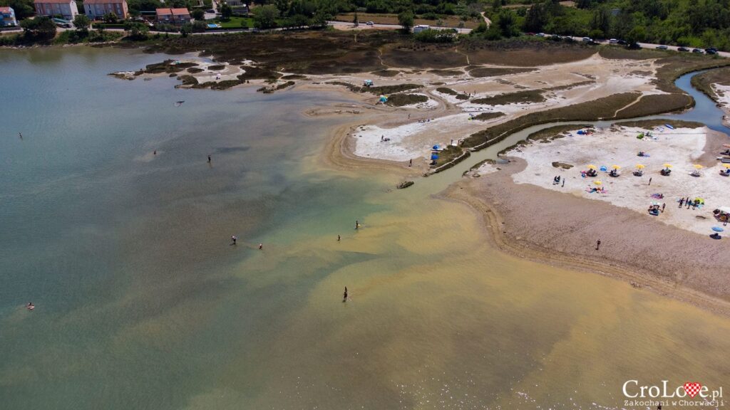 Lecznicze błota w zatoce Soline na wyspie Krk