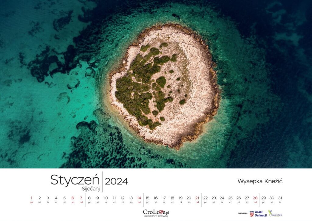 Kalendarz Chorwacja 2024