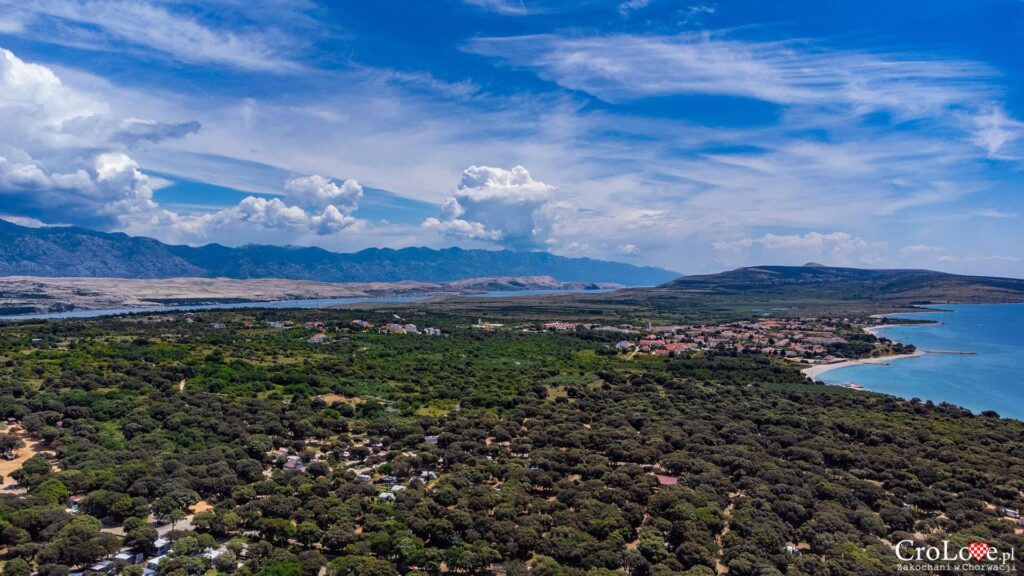 Dron - Kemping Straško na wyspie Pag w Chorwacji