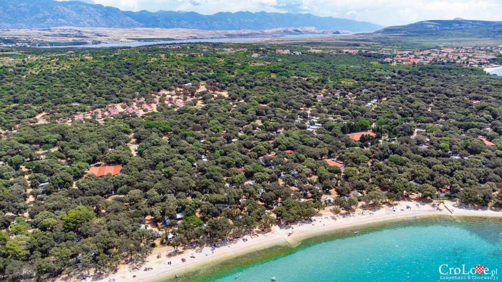 Dron - Kemping Straško na wyspie Pag w Chorwacji