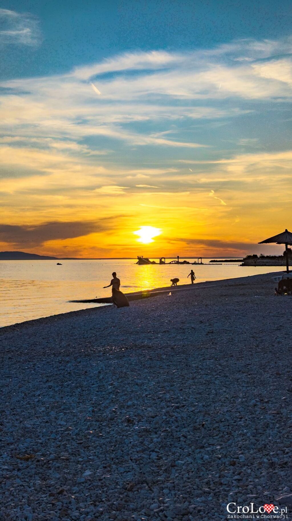 Plaża - Kemping Straško na wyspie Pag w Chorwacji