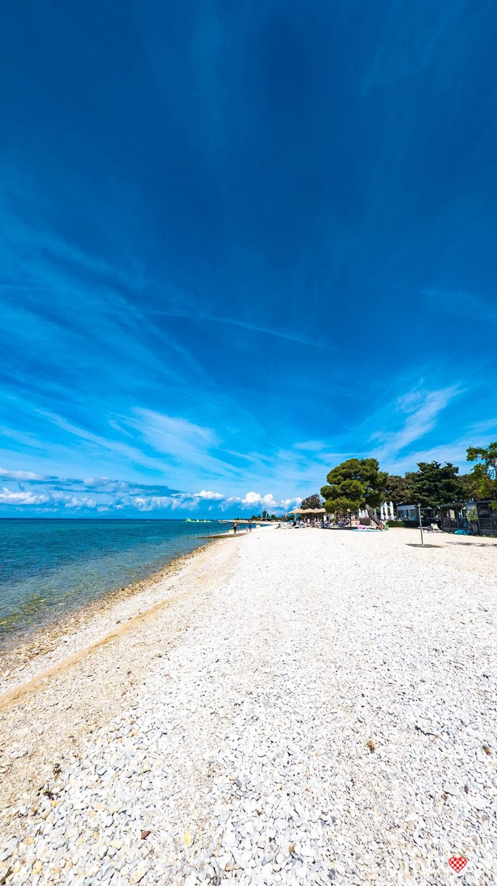 Plaża - Kemping Straško na wyspie Pag w Chorwacji