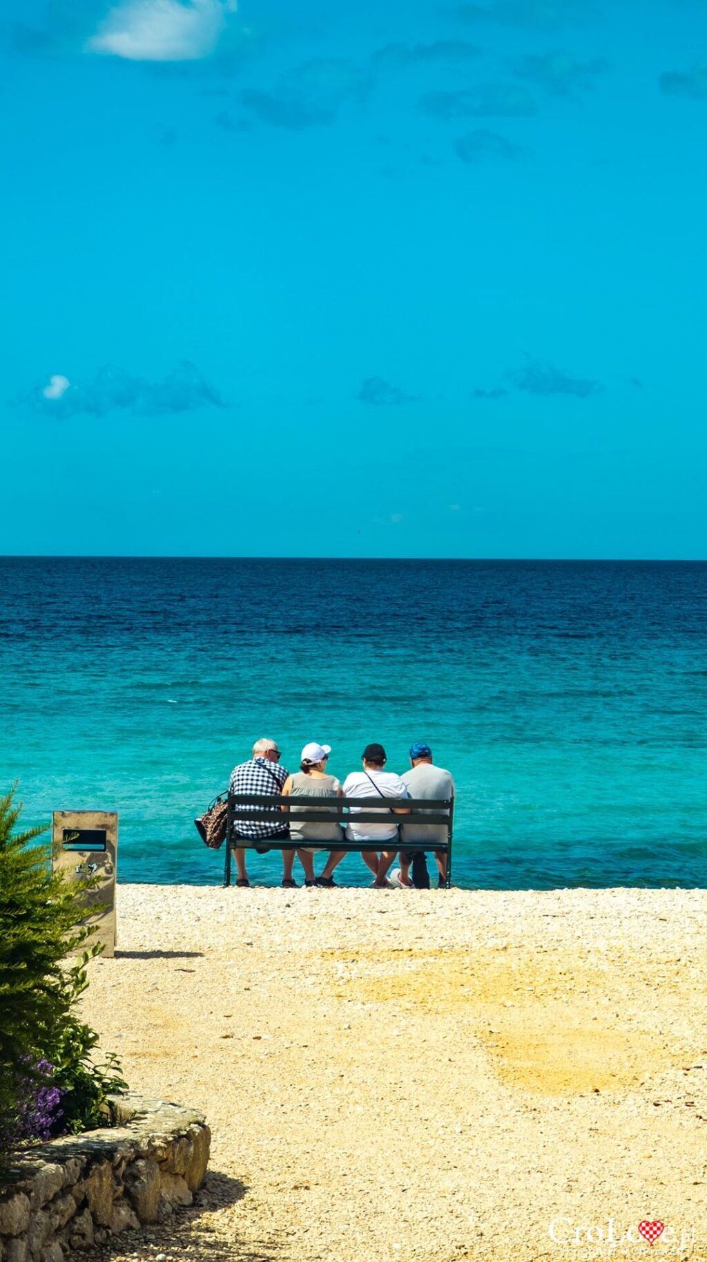 Plaża - Kemping Straško na wyspie Pag w Chorwacji