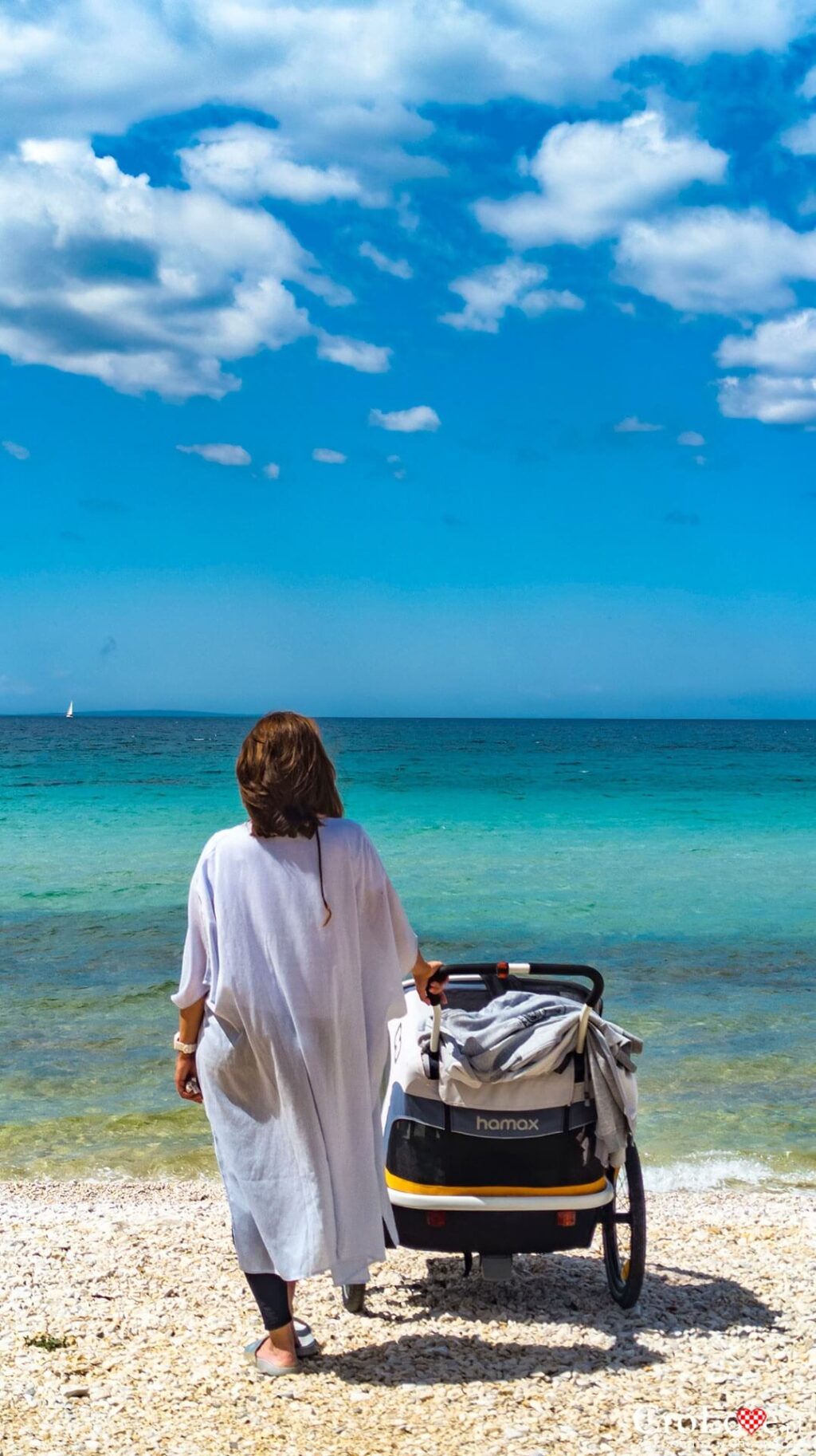 Plaża - Kemping Straško na wyspie Pag w Chorwacji