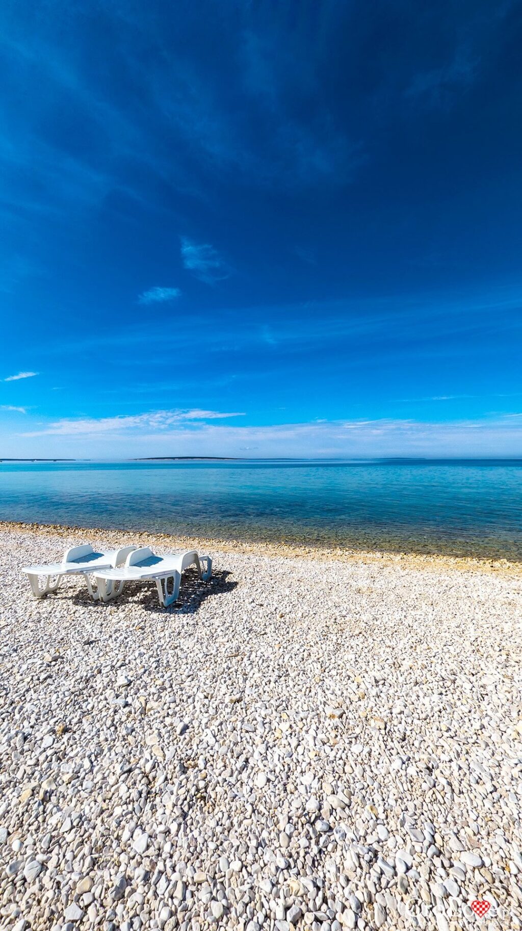 Plaża - Kemping Straško na wyspie Pag w Chorwacji