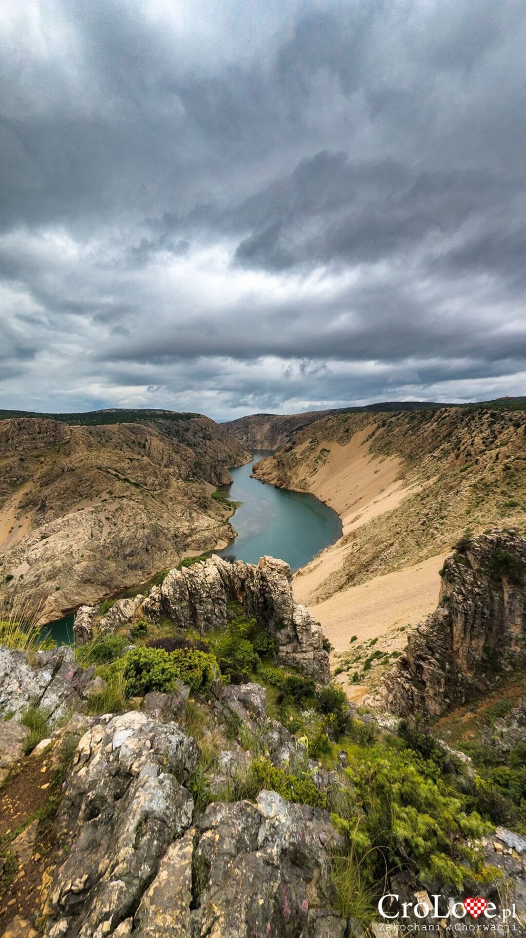 Kanion rzeki Zrmanja w Chorwacji