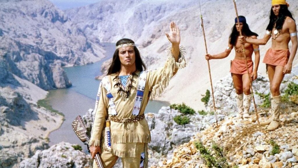 Kadr z filmu "Winnetou" źródło: excursions-zrmanja.com