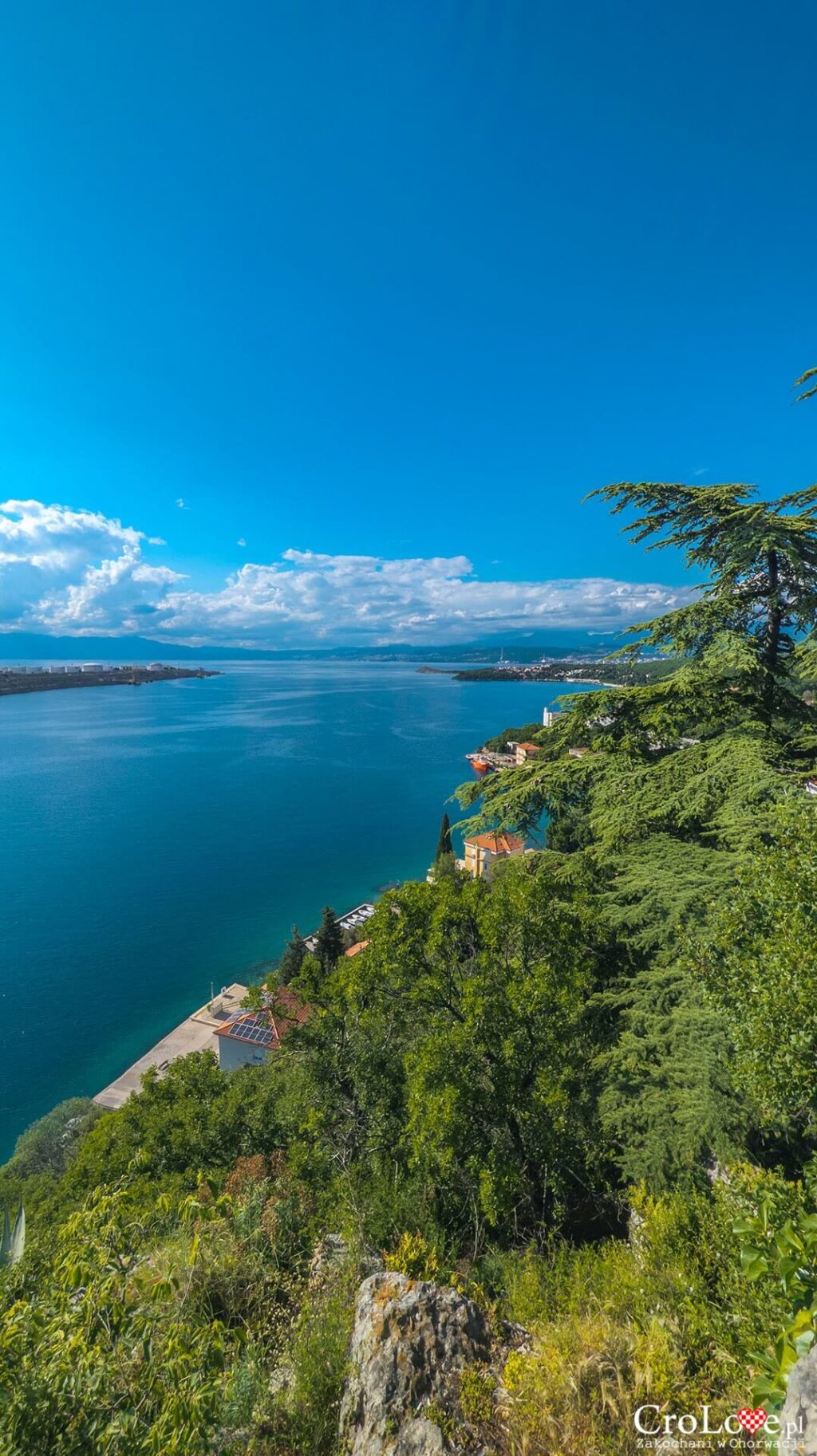 Park Dubec i punkt widokowy - Omišalj na wyspie Krk w Chorwacji