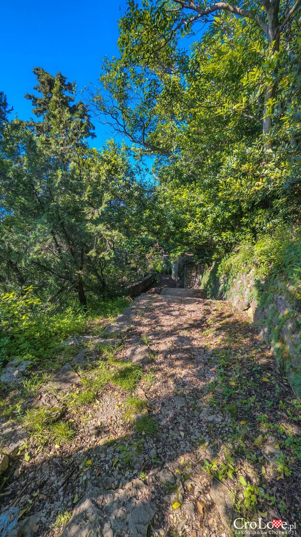 Park Dubec i punkt widokowy - Omišalj na wyspie Krk w Chorwacji